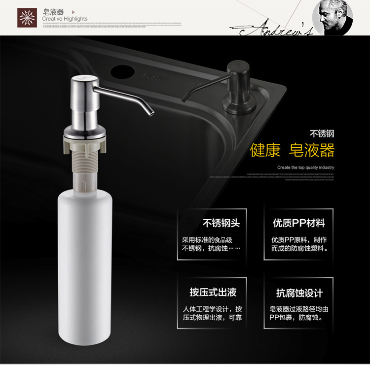 厨房304不锈钢水槽双槽加厚一体成型手工单水池洗碗洗菜盆洗手盆