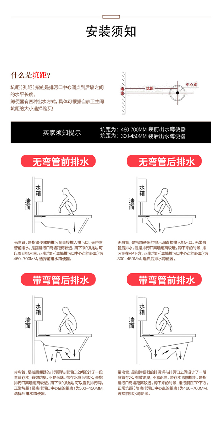 工程陶瓷蹲便器卫生间蹲坑式厕所大便器冲水箱整套装便盆便池