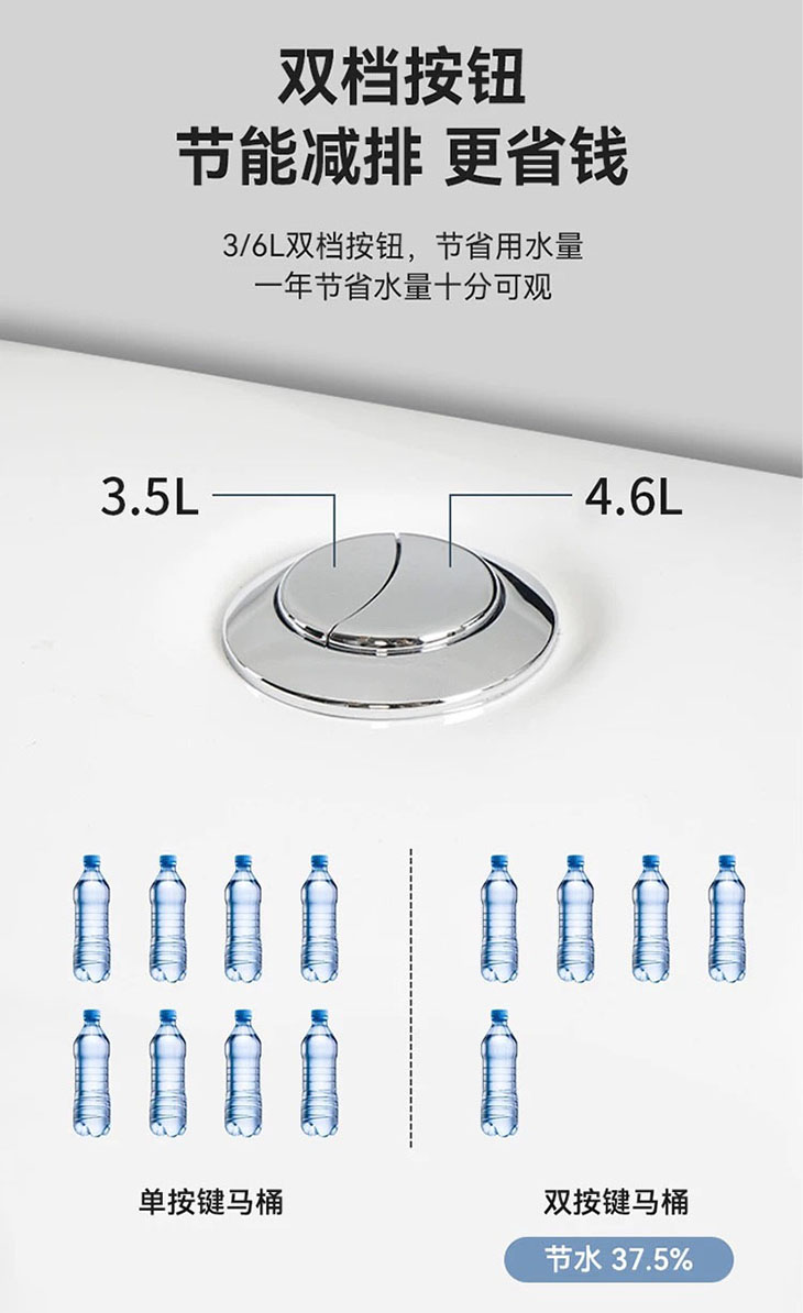 酒店马桶虹吸式防臭节水静音大口径豪华连体座便厕