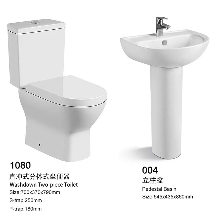 1080大管道馬桶,陶瓷坐便器,直沖式陶瓷坐便器,外貿馬桶,立柱盆