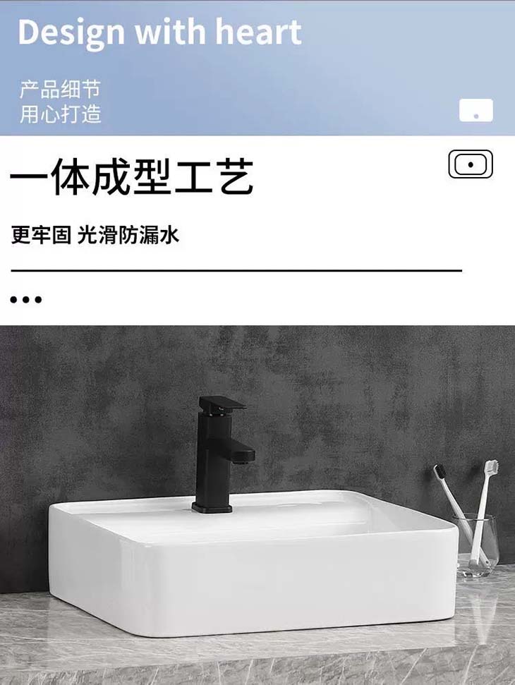 简约陶瓷小尺寸卫生间艺术臺盆酒店洗漱臺洗手盆灰色臺上盆